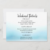 トロピカルフラミンゴバチェロレッテ週末招待状 招待状 (裏面)