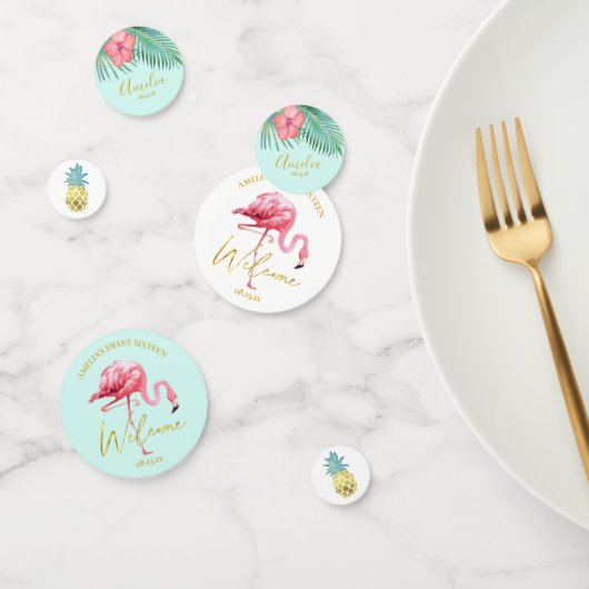 トロピカルフラミンゴパイナップルスイート16へようこそID922 コンフェッティ (グループ)