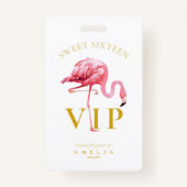 トロピカルフラミンゴパームズスウィート16 ID922 バッジ (正面)