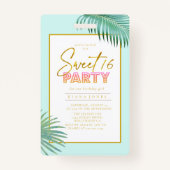 トロピカルフラミンゴパームズスウィート16 ID922 バッジ (裏面)