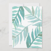 トロピカルフラミンゴパーム引っ越し祝いパーティー招待状 招待状 (裏面)