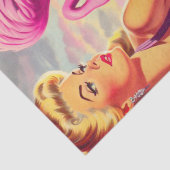 トロピカルフラミンゴピンアップ 薄葉紙 (詳細)