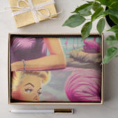 トロピカルフラミンゴピンアップ 薄葉紙 (ギフト)