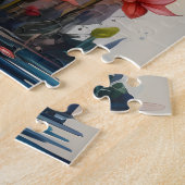 トロピカルフラミンゴファンタジーパラダイス開花 ジグソーパズル (側面)