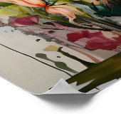 トロピカルフラミンゴファンタジーパラダイス開花 ポスター (角)