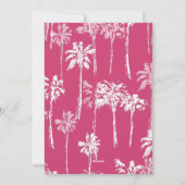 トロピカルフラミンゴフロリダビーチクリスマス シーズンカード (裏面)