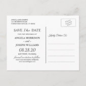 トロピカルフラミンゴフローラ結婚式保存日 案内ポストカード (裏面)