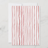 トロピカルフラミンゴプレイドサンタハットクリスマスパーティー 招待状 (裏面)