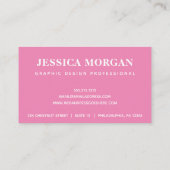 トロピカルフラミンゴプロフェッショナル名刺 名刺 (裏面)