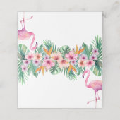 トロピカルフラミンゴベビーシャワー座席表空白の- プレイスカード (外部開封)