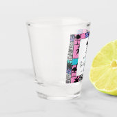 トロピカルフラミンゴマイアミビーチバチェロレッテ ショットグラス (左)