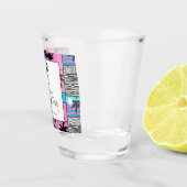 トロピカルフラミンゴマイアミビーチバチェロレッテ ショットグラス (右)