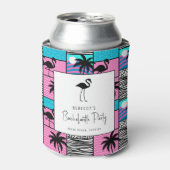 トロピカルフラミンゴマイアミビーチバチェロレッテ 缶クーラー (缶正面)