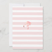 トロピカルフラミンゴ招待状/プールパーティの招待状 招待状 (裏面)