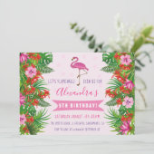 トロピカルフラミンゴ5thバースデーパーティー 招待状 (スタンド正面)