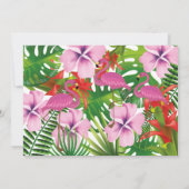 トロピカルフラミンゴ5thバースデーパーティー 招待状 (裏面)