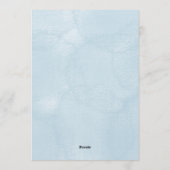 トロピカルフラワーがデザインされた結婚式の招待状 招待状 (裏面)