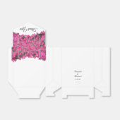 トロピカルフラワーのウェディング フェイバーボックス (折り畳みなし)