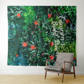 トロピカルフラワーアイランド ブライダルシャワーの背景 タペストリー (インサイチュ(横))