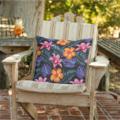 トロピカルフラワーアウトドア枕 アウトドアクッション (椅子)