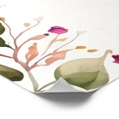 トロピカルフラワーアーチエキゾチック結婚の歓迎 ポスター (角)