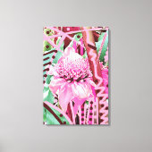 トロピカルフラワーオブライフ拡大キャンバス印刷 キャンバスプリント (正面)