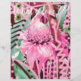 トロピカルフラワーオブライフ結婚ズラブフライヤー チラシ