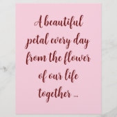 トロピカルフラワーオブライフ結婚ズラブフライヤー チラシ (裏面)