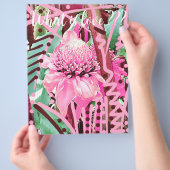 トロピカルフラワーオブライフ結婚ズラブフライヤー チラシ (手)