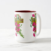 トロピカルフラワーカップ/マグカップ7 ツートーンマグカップ (正面右)