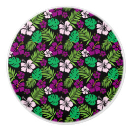 トロピカルフラワーキャビネット – 引き出しノブ セラミックノブ