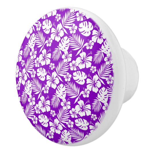 トロピカルフラワーキャビネット – 引き出しノブ セラミックノブ (右)