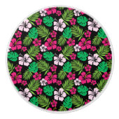 トロピカルフラワーキャビネット – 引き出しノブ セラミックノブ (正面)