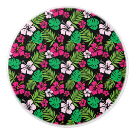 トロピカルフラワーキャビネット – 引き出しノブ セラミックノブ