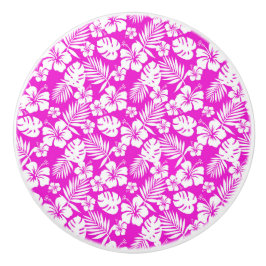 トロピカルフラワーキャビネット – 引き出しノブ セラミックノブ