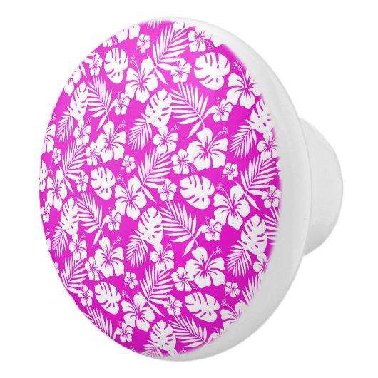 トロピカルフラワーキャビネット – 引き出しノブ セラミックノブ (右)