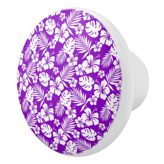 トロピカルフラワーキャビネット – 引き出しノブ セラミックノブ (右)