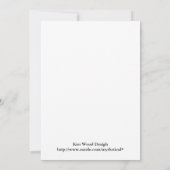 トロピカルフラワークロスベビーシャワー招待状W14 招待状 (裏面)