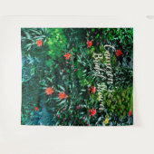 トロピカルフラワーズアイランド ブライダルシャワー 背景 タペストリー (正面(横))