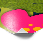 トロピカルフラワーズウェルシュサンキューポスター フォトプリント            (角)