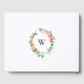 トロピカルフラワーズサマー結婚ズゲストブック ゲストブック (裏面)