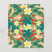 トロピカルフラワーズスクラップブック紙 (正面/裏面)