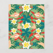 トロピカルフラワーズスクラップブック紙 (裏面)