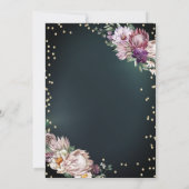 トロピカルフラワーズティアラダイアモンズグリーン70th 招待状 (裏面)