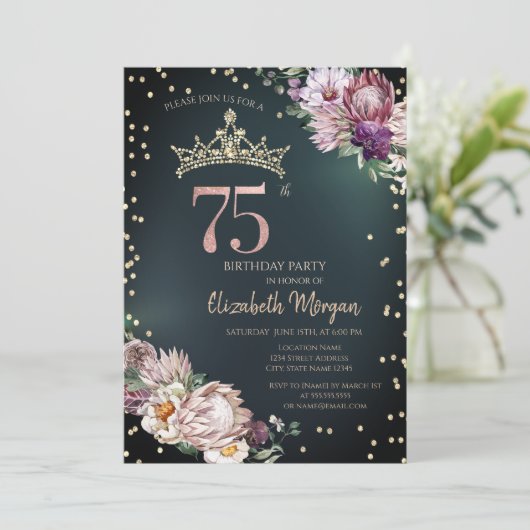 トロピカルフラワーズティアラダイアモンズグリーン75th 招待状 (スタンド正面)