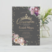 トロピカルフラワーズティアラダイアモンズグレーキンセアニラ 招待状 (スタンド正面)