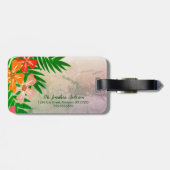 トロピカルフラワーズニューヨークMR夫ラゲッジタグ ラゲッジタグ (裏面横)