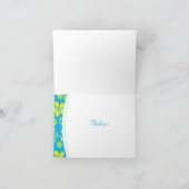 トロピカルフラワーズノートカード サンキューカード (内部)