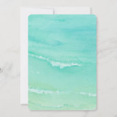 トロピカルフラワーズバウティゾガールバプテスマスペインのス 招待状 (裏面)