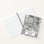 トロピカルフラワーズパームツリーズ2025 Journal ノートブック (内部)